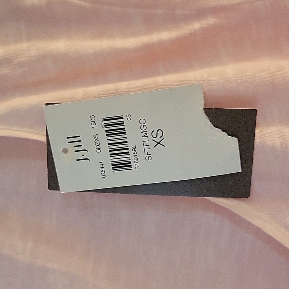 J JILL  pink slub tee new with tags xs - Picture 3 of 6